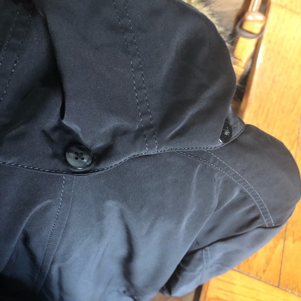 NWT Croft & Barrow Woman Black Winter Parka Coat Faux Fur Trim - 1X - Picture 11 of 15